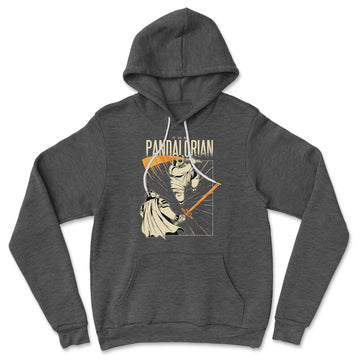 The Pandalorian Hoodie in Dark Grey Heather color